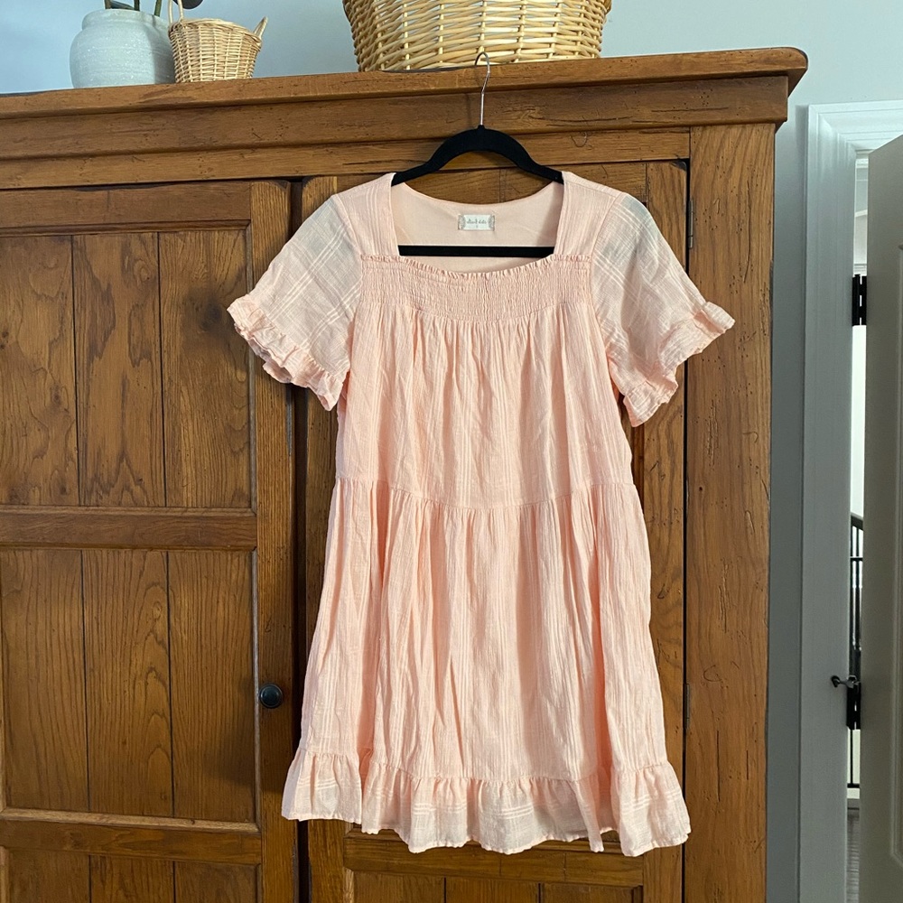 Altar’d State mini dress size SMALL. Very light peachy color. No flaws. NWOT.